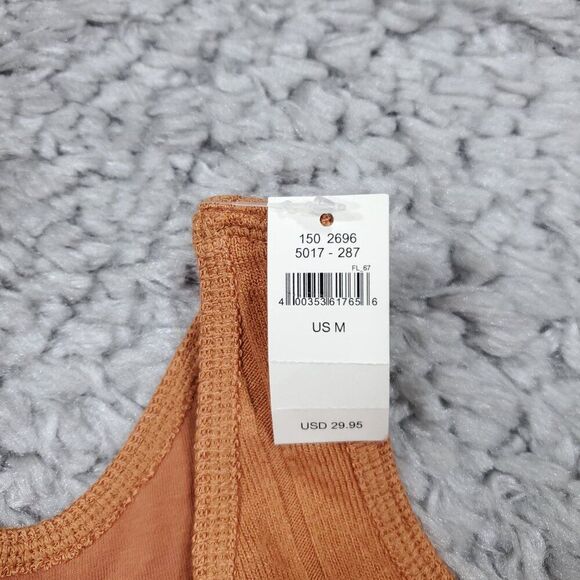 Aerie Offline Recharge Soft Lounge Brown Orange Racerback Sports Bra Size Medium - Picture 4 of 5